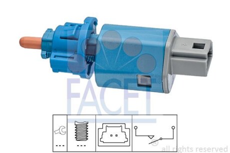 Выключатель стоп-сигнала FACET 7.1274