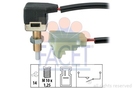 Выключатель стоп-сигнала FACET 7.1297