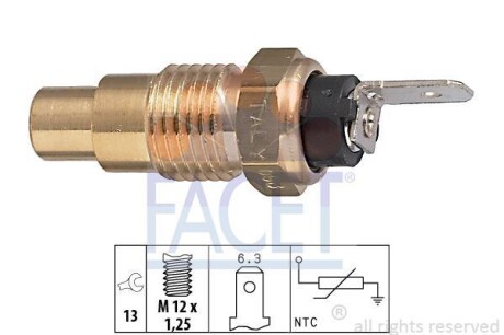 Датчик температуры охлаждающей жидкости FACET 7.3223