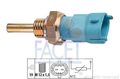 Датчик температуры охлаждающей жидкости FACET 7.3239