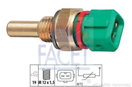 Датчик температуры охлаждающей жидкости FACET 7.3243