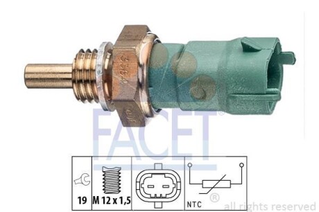 Датчик температуры охлаждающей жидкости FACET 7.3364