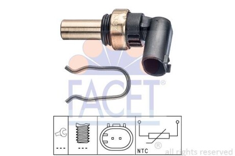 Датчик температуры охлаждающей жидкости FACET 73387