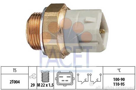 Датчик включения вентилятора FACET 7.5624