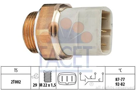Датчик включения вентилятора FACET 7.5626