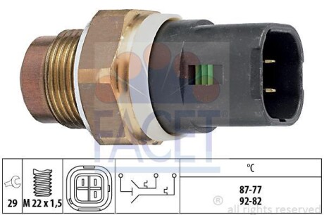 Датчик включения вентилятора FACET 7.5675