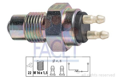 Датчик включения заднего хода FACET 7.6008