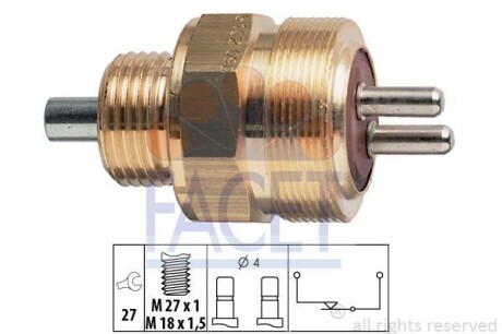 Датчик включения заднего хода FACET 7.6102