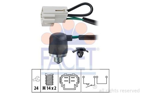 Датчик включения заднего хода FACET 7.6144