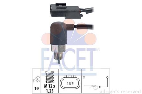 Датчик включения заднего хода FACET 7.6211