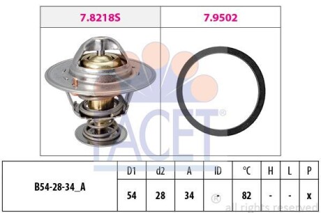 Термостат FACET 7.8218