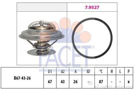 Термостат FACET 7.8385