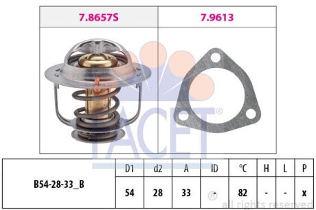 Термостат FACET 7.8637