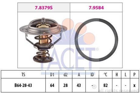 Термостат FACET 7.8649