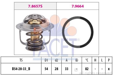 Термостат FACET 7.8657