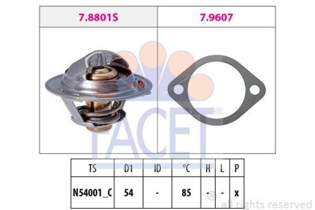 Термостат FACET 7.8801