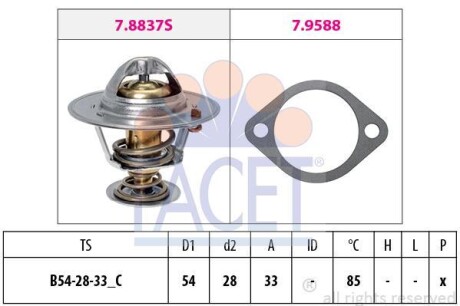 Термостат FACET 7.8837