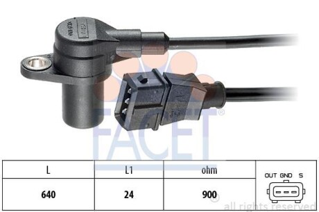 Датчик положения распределительного вала FACET 9.0132