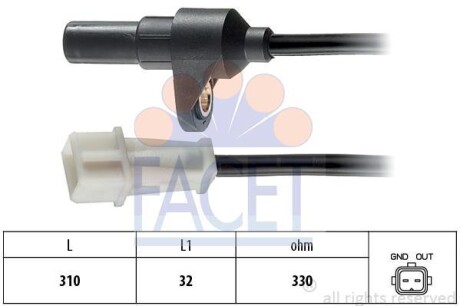 Датчик положения распределительного вала FACET 9.0142