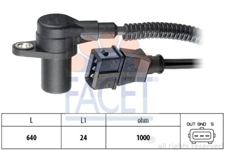 Датчик положения распределительного вала FACET 9.0301