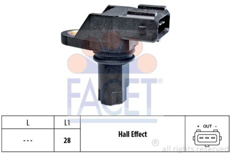 Датчик положения распределительного вала FACET 9.0349