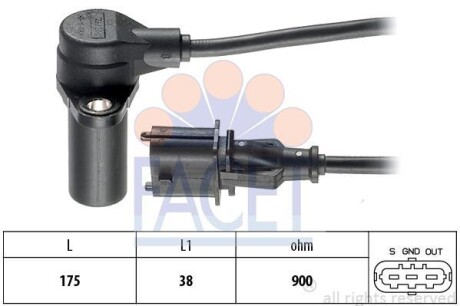 Датчик положения распределительного вала FACET 9.0382