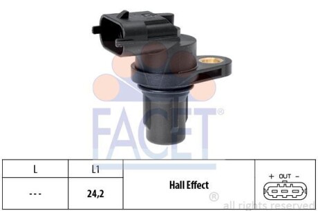 Датчик положения распределительного вала FACET 9.0387