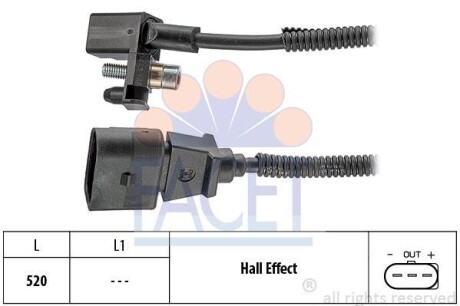 Датчик положения распределительного вала FACET 9.0443