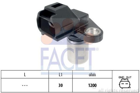 Датчик положения распределительного вала FACET 9.0497