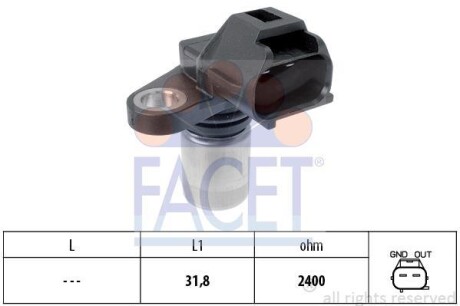 Датчик положения распределительного вала FACET 9.0509