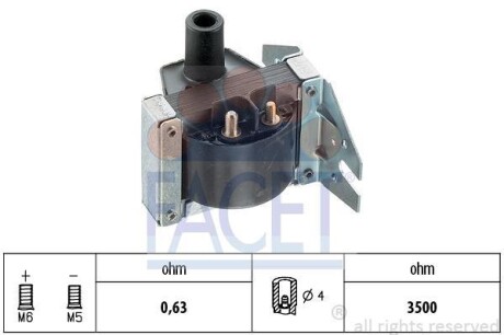 Катушка зажигания FACET 9.6027