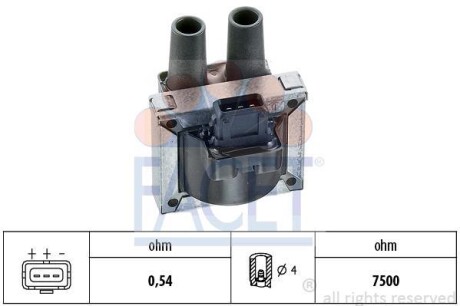 Катушка зажигания FACET 9.6096