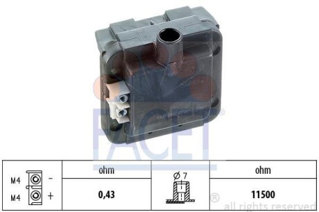 Катушка зажигания FACET 9.6113