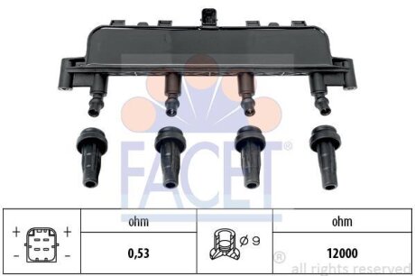 Катушка зажигания FACET 9.6303