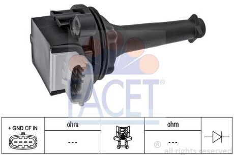 Катушка зажигания FACET 9.6378