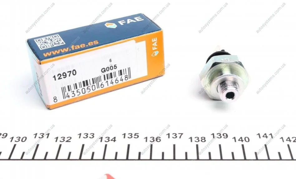 Датчик тиску оливи VW Golf/Polo 1.4 16V 95- (чорний) FAE 12970 (фото 1)