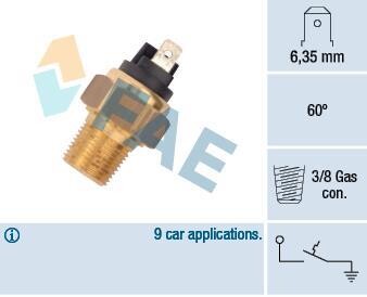 Датчик температуры охлаждающей жидкости FAE 35960