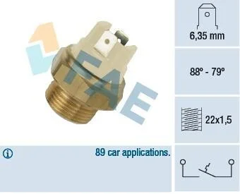 Датчик включения вентилятора FAE 37040