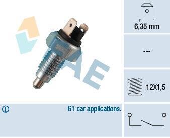 Датчик включения заднего хода FAE 40380