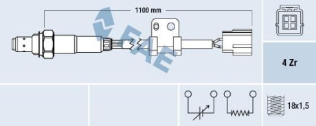 Датчик кислородный / Лямбда-зонд FAE 77295