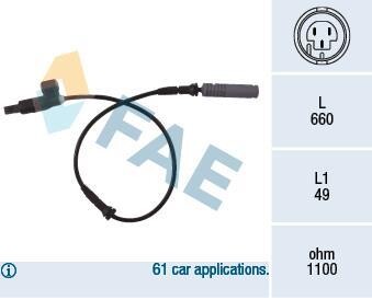 Датчик АБС FAE 78023