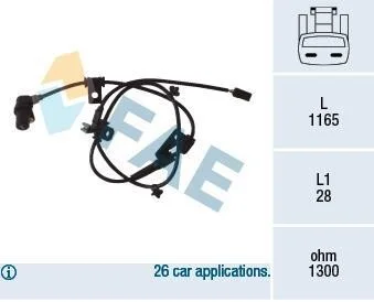 Датчик АБС FAE 78078