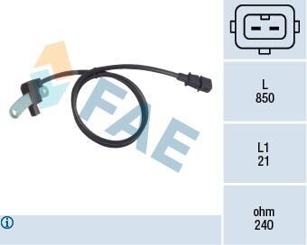 Датчик положения коленчатого вала FAE 79019