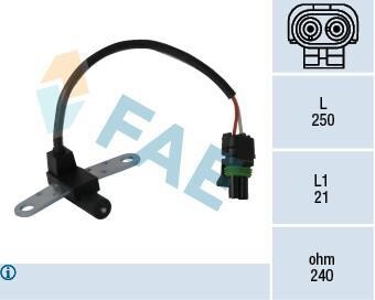 Датчик положения коленчатого вала FAE 79020