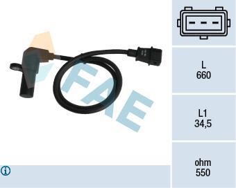 Датчик положения коленчатого вала FAE 79070