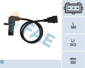 Датчик положения коленчатого вала FAE 79075