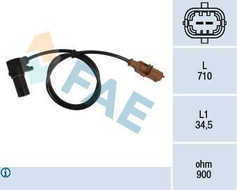 Датчик положения коленчатого вала FAE 79077