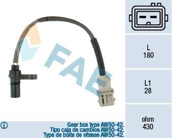 Датчик положения коленчатого вала FAE 79125