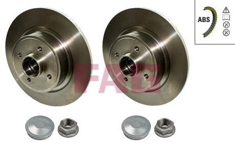 Тормозной диск задний невентилируемый FAG 713 5310 10