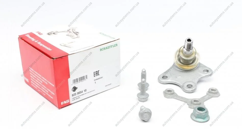 Опора кульова (передня/знизу/ззовні/L) Audi A2/Skoda Fabia/Roomster/VW Polo 99-10 FAG 825 0054 10 (фото 1)